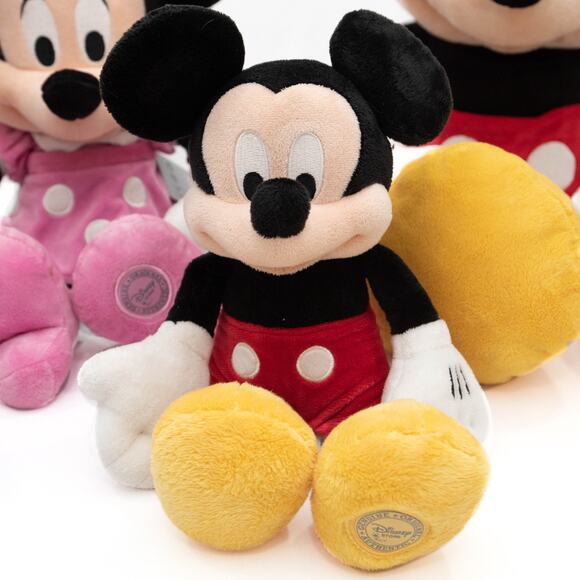 5 Disney Store Mickey Mouse Minnie Mouse Stitch Plush Stuffed Animals - Picture 2 of 16